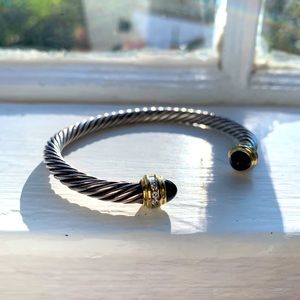 David Yurman onyx pave diamond cuff